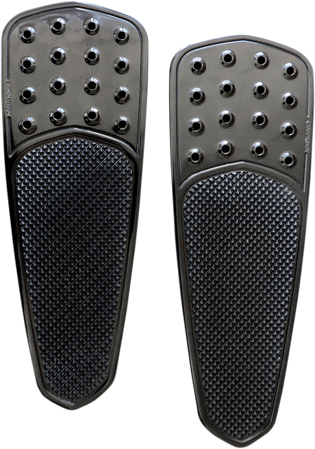 Front Floorboards - Extended - Black - Knurled - Teardrop - FL 1983 - 2021