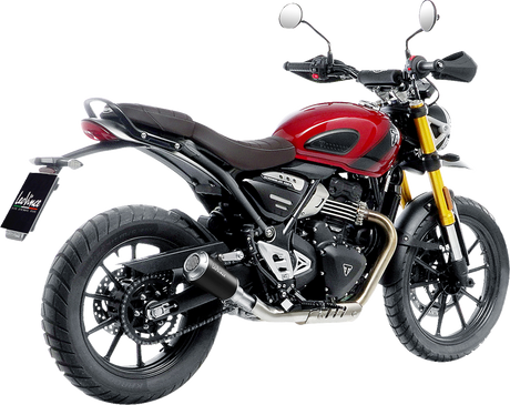 LV-10 Slip-On Muffler - Black Stainless Steel - Scrambler/Speed 400 2024 - 2025