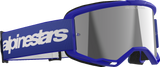 Vision 3 Goggle - Wordmark - Blue - Silver Mirror Lens