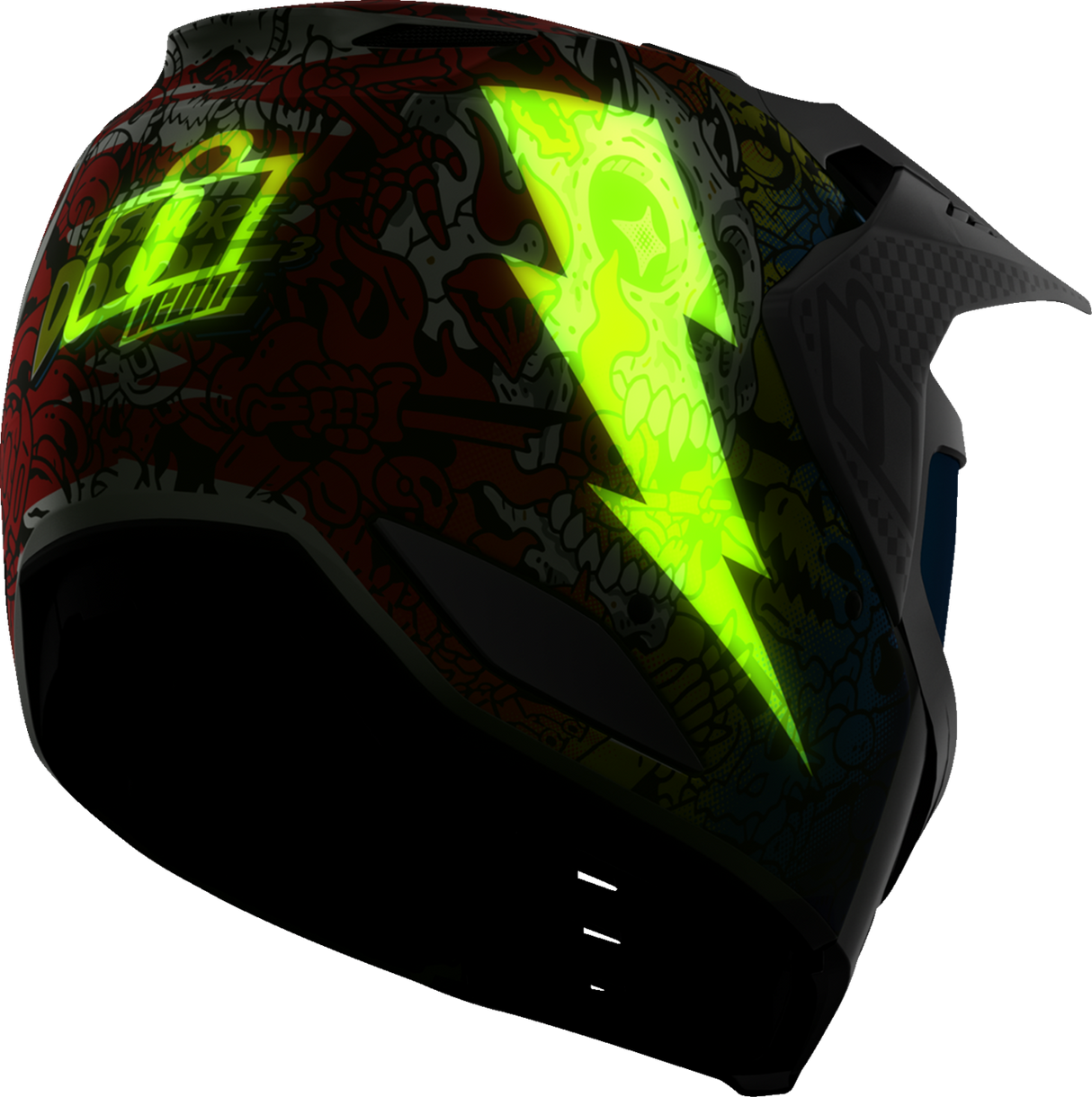 Elsinore™ Helmet - Doodle 3 - White - Medium