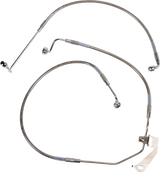 Brake Line - Rear - Non-ABS - Stainless Steel 2009 - 2013