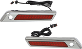 Latch Light - Saddlebag - Dual Color - Red - Chrome 2014 - 2023
