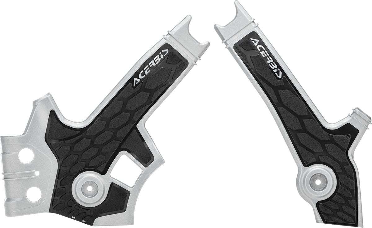 X-Grip Frame Guards - Silver/Black - DR 650S/SE 1996 - 2023