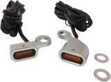 LED Handlebar Marker Lights - Chrome/Amber 1996 - 2017