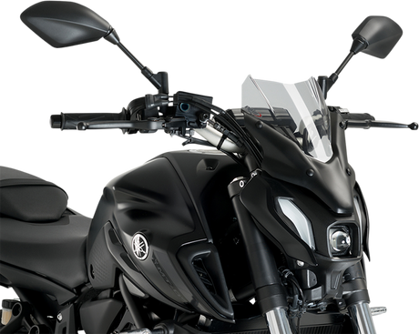 New Generation Windscreen - 12-1/2\" - Smoke - MT-07 2021 - 2024