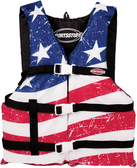 Stars & Stripes PFD Vest - Red/White/Blue - Large