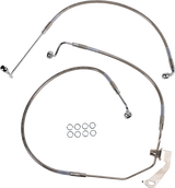 Brake Line - Rear - Non-ABS - Stainless Steel 2009 - 2013