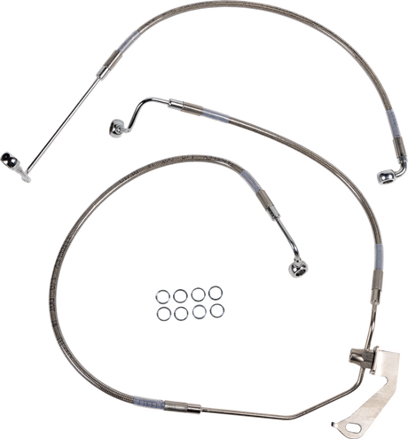 Brake Line - Rear - Non-ABS - Stainless Steel 2009 - 2013