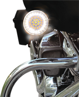 Bullet-Style Dual Front Turn Signal Insert - White - Amber 2007 - 2021