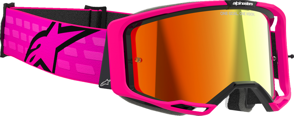 Vision 8 Goggle - Corp - Pink - Red Mirror Lens