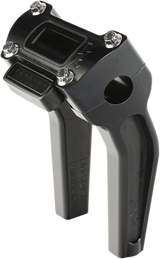 Risers - Pull Back - 6-1/2\" - Gauge Cutout - Black 2018 - 2021