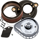 Mini Teardrop Stealth Air Cleaner Kit - Chrome 2017 - 2022