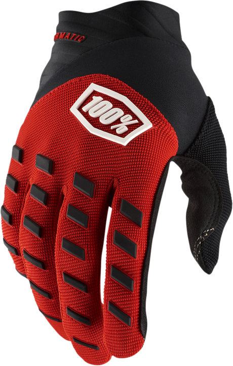 Youth Airmatic Gloves - Red/Black - Medium