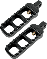 Adjustable Serrated Footpegs - Black