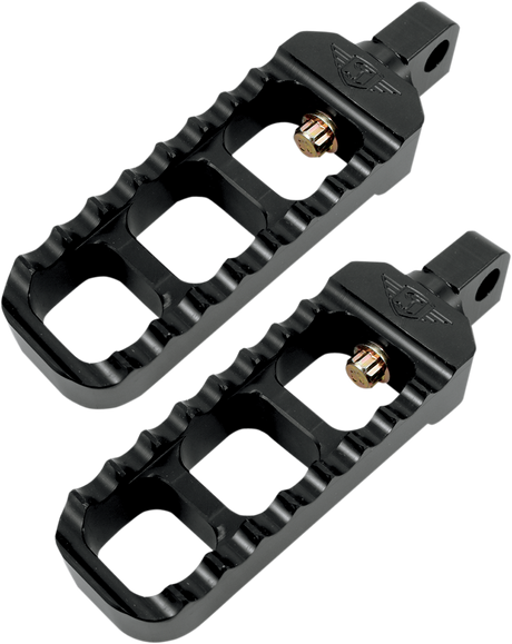 Adjustable Serrated Footpegs - Black