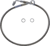 Brake Line - +4\" - Stainless Steel - \'18-\'22 Softail 2018 - 2023