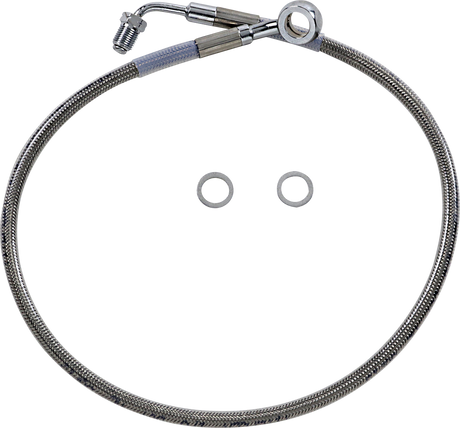 Brake Line - +4\" - Stainless Steel - \'18-\'22 Softail 2018 - 2023