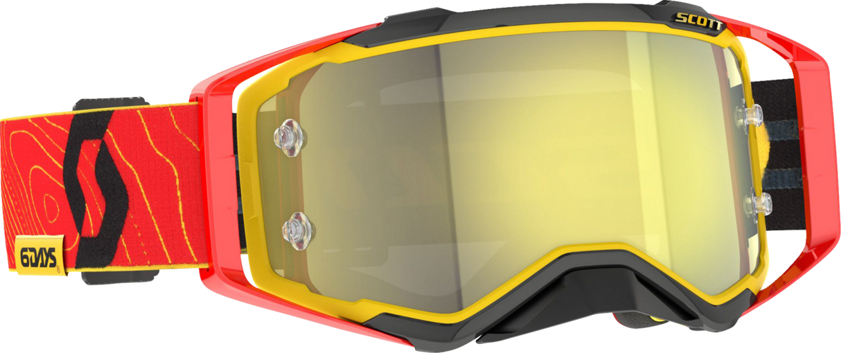 Prospect Goggle - 6DAYS® Spain - Red/Yellow - Yellow Chrome Lens