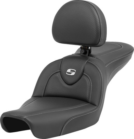 Roadsofa™ Carbon Fiber Seat - Carbon Fiber - with Backrest - FXD \'96-\'03 1996 - 2003