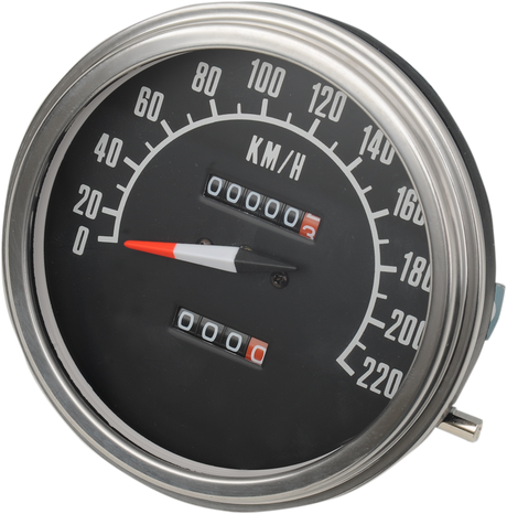 5\" KPH FL-Style 2:1 Speedometer - \'68-\'84 Black Face 1947 - 1984