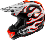 VX-Pro4 Helmet - Flame - White - Large