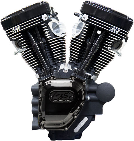 T143 Long Block Engine - Black - Dyna 2006 - 2017