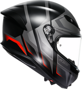 K6 S Helmet - Karve - Matte Black/Gray/Red - XL