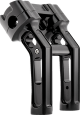 Method Kickback Handlebar Riser - Softail Gauge Cut-Out - 7\" - Black 2018 - 2024