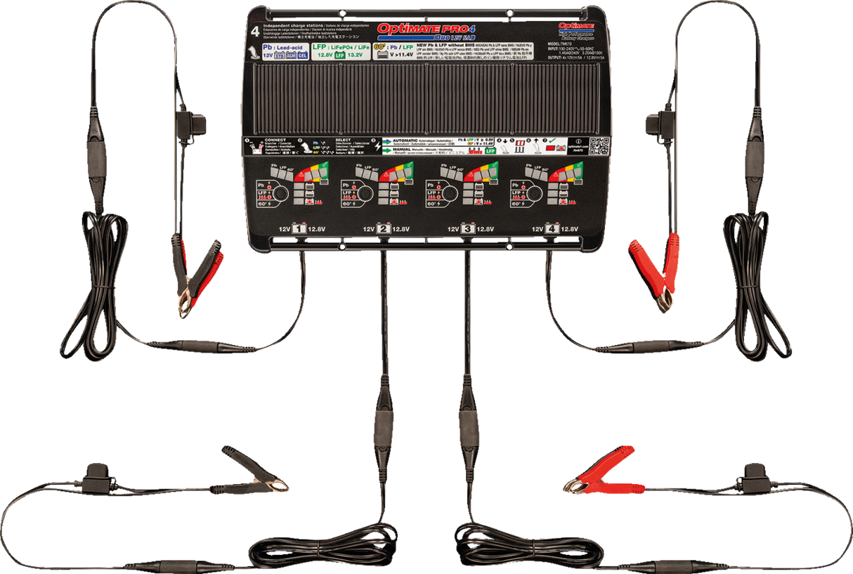 Battery Charger - OptiMate PRO-4 DUO - Automatic/Diagnostic