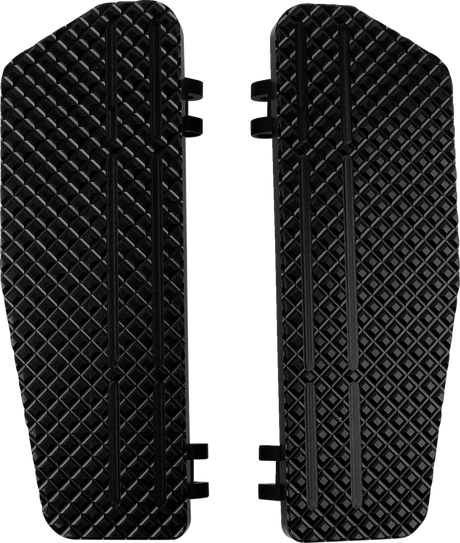 County Line Billet Floorboards - Black - FL 1965 - 2022