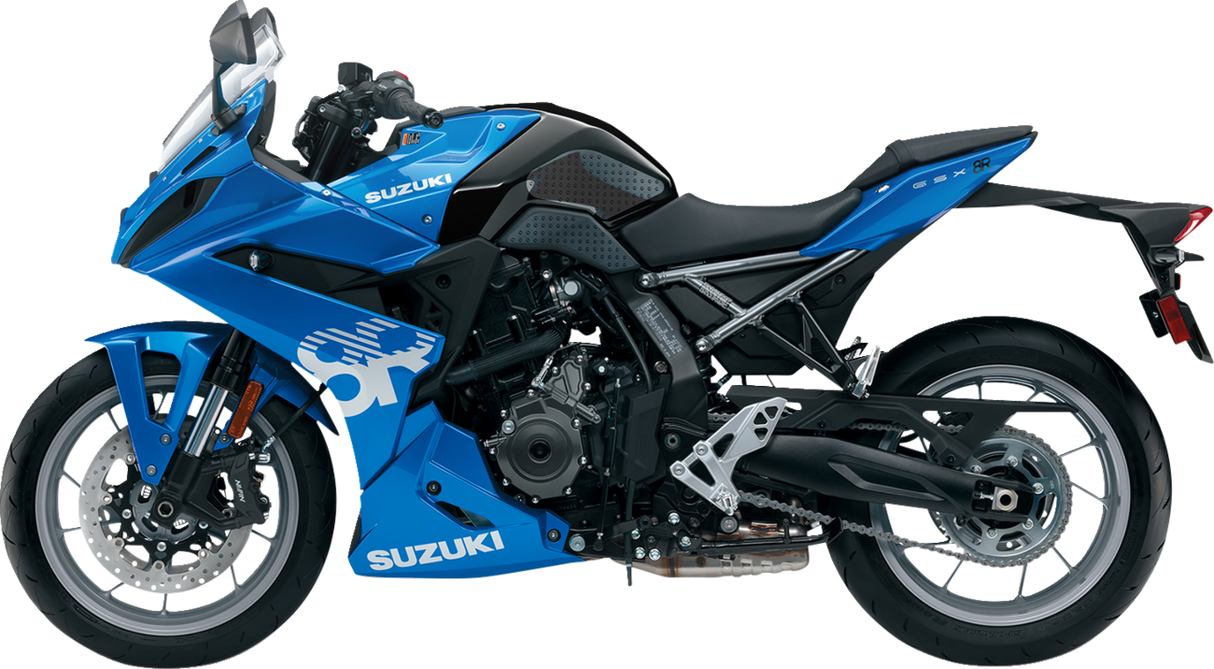 Traction Pad Tank Grips - Volcano - Clear - GSX-8R/S 2024 - 2025