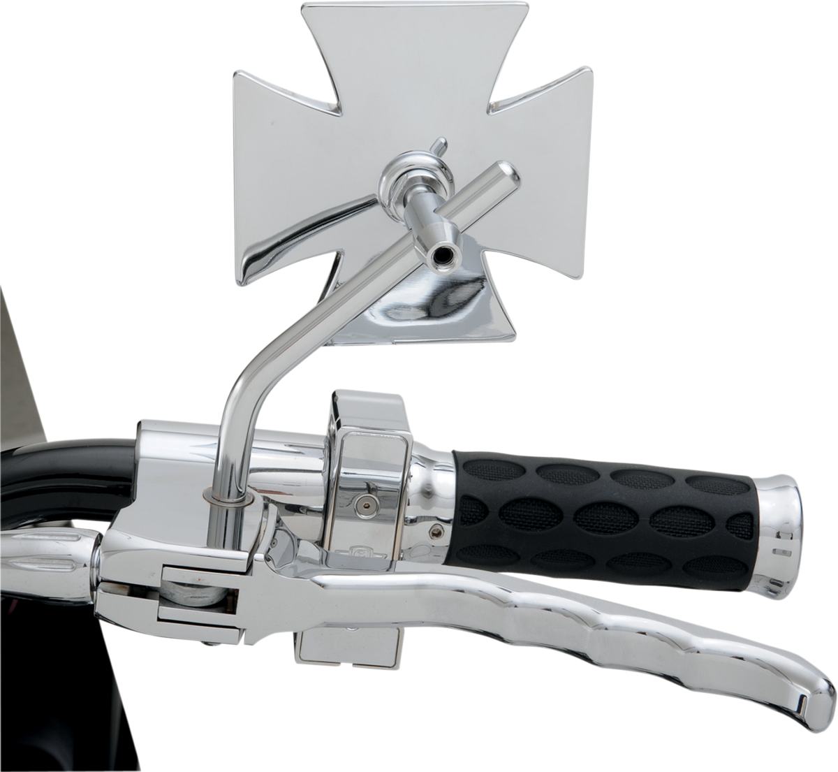 Mirror - Side View - Maltese - Chrome - Round Stem - Each