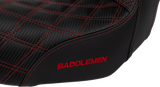 Pro Series SDC Performance Seat - Carbon Fiber/Lumbar Gripper - Red Stitch - Dyna \'06-\'17 2006 - 2017