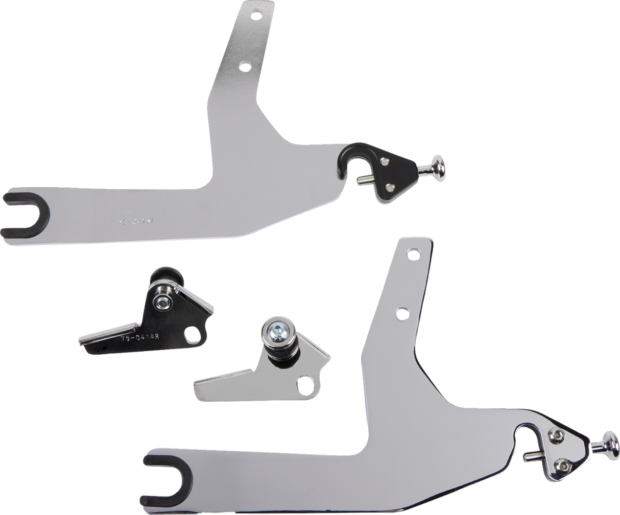 Backrest Kit - 14\" - Chrome - Softail 2000 - 2017