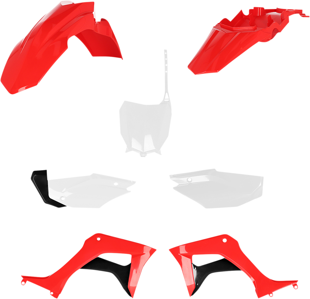 Full Replacement Body Kit - OEM \'21 Red/White/Black 2019 - 2023