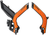X-Grip Frame Guards - Black/Orange - KTM 2019 - 2022