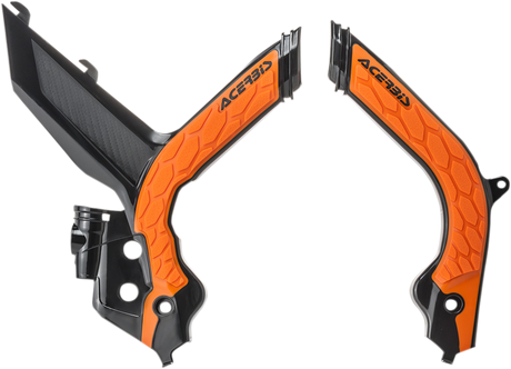X-Grip Frame Guards - Black/Orange - KTM 2019 - 2022