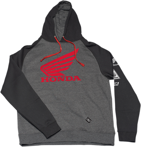 Honda Wing Hoodie - Black/Charcoal - XL