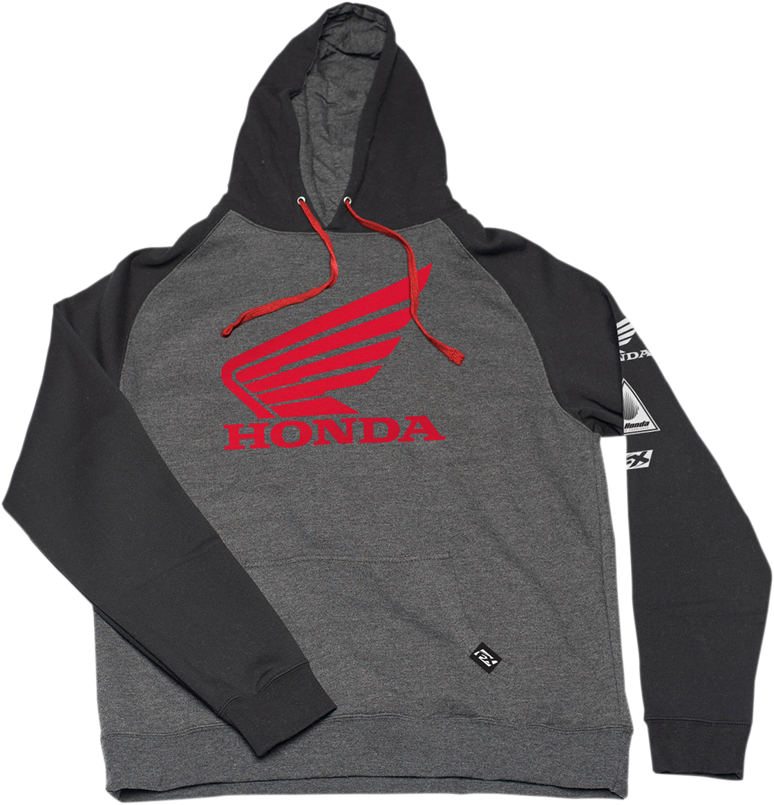 Honda Wing Hoodie - Black/Charcoal - XL