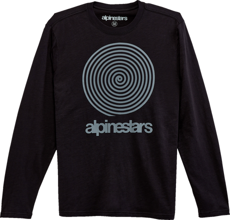 Spiral Long-Sleeve T-Shirt - Black - Large