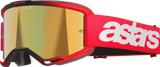 Vision 5 Goggle - Blaze - Red - Gold Mirror Lens