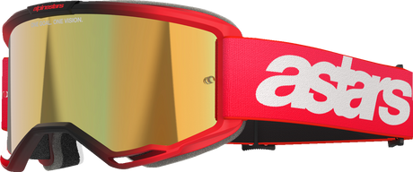 Vision 5 Goggle - Blaze - Red - Gold Mirror Lens