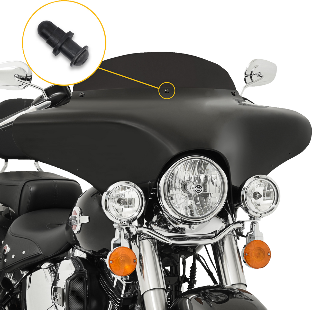 Screw Set - Batwing - Black