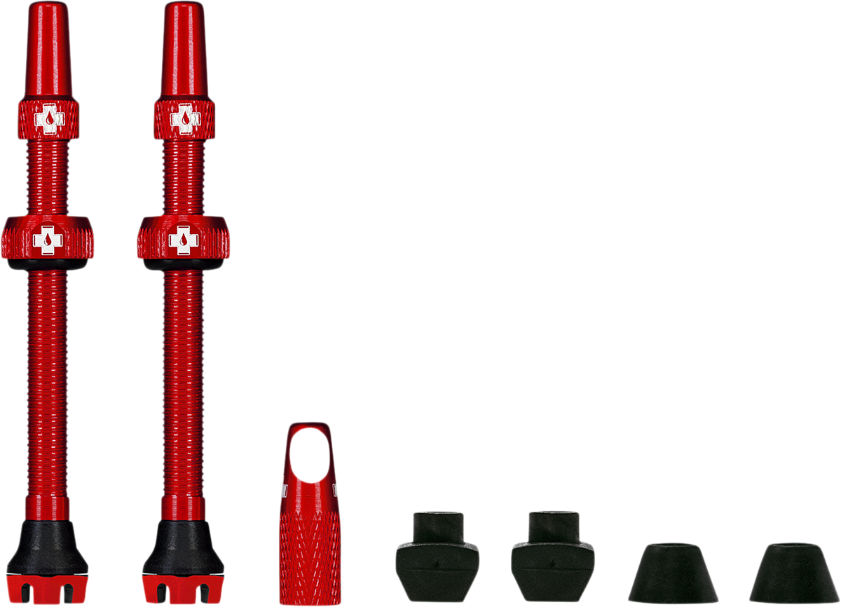 Tubeless Valve Stems - Red