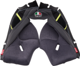 Pista GP RR Cheek Pads - Gray/Yellow - Large