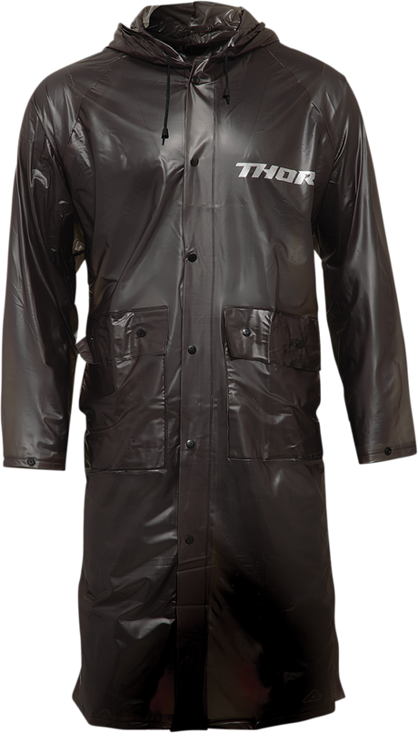 Trench Rain Jacket - Black - One Size