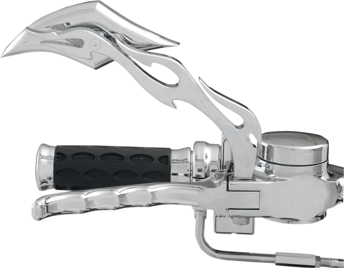 Mirror - Gothic/Flame - Side View - Diamond - Chrome - Right - Each