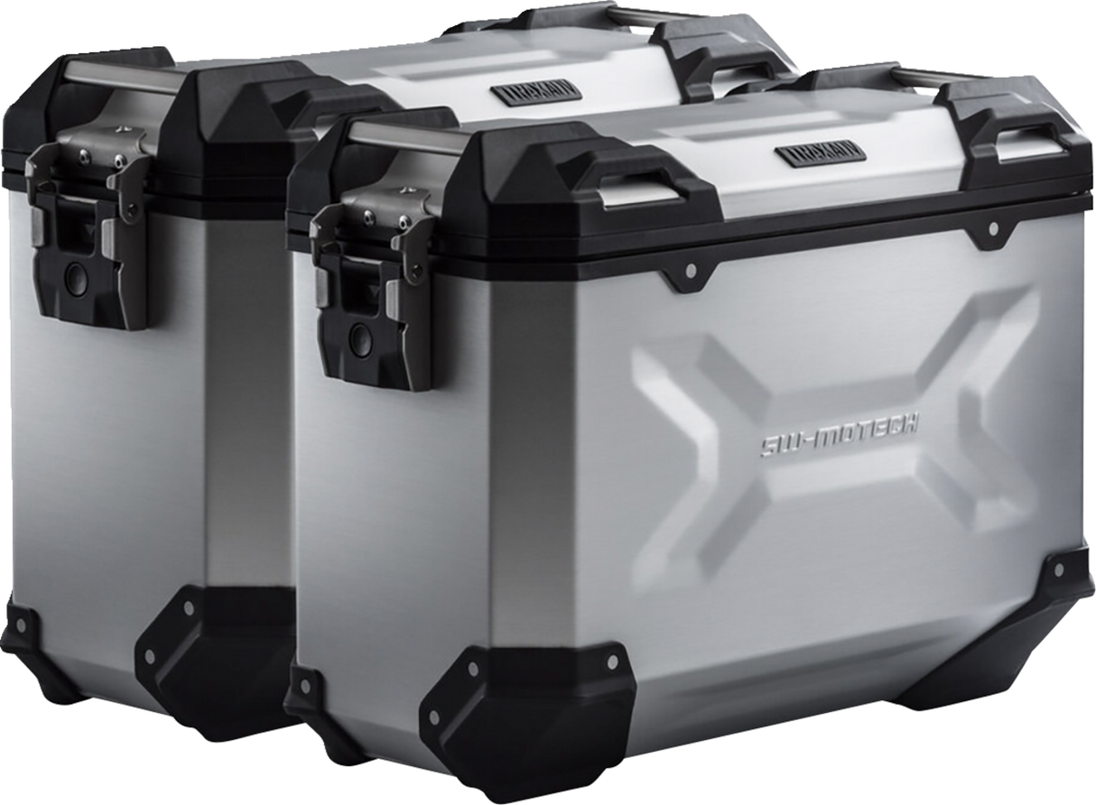 TRAX ADV Aluminum Case System - Silver - Ducati Multistrada 950/1200/1260/V2 \'15-\'24 2015 - 2024