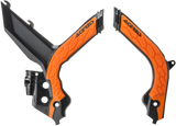 X-Grip Frame Guards - Black/\'16 Orange - KTM 2020 - 2023
