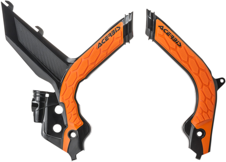 X-Grip Frame Guards - Black/\'16 Orange - KTM 2020 - 2023